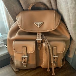 Prada Leather Tan/Camel Backpack